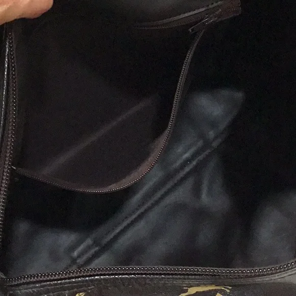 Longchamp vintage brown leather Boston bag - Picture 5 of 16